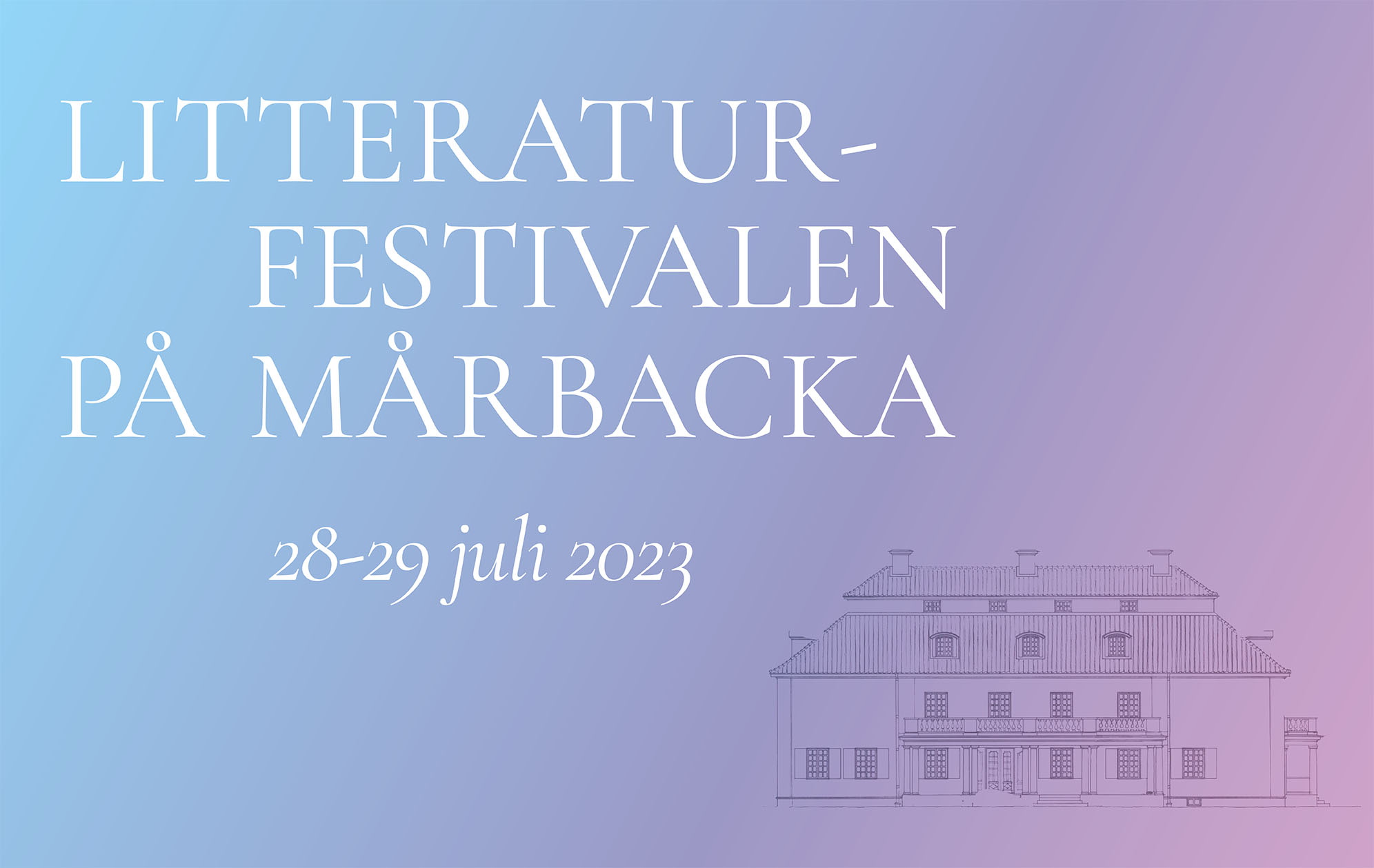Litteraturfestivalen på Mårbacka 2023